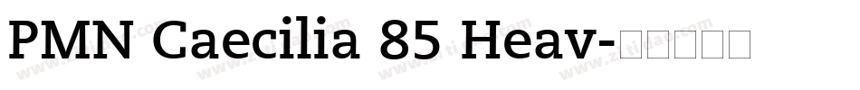 PMN Caecilia 85 Heav字体转换
